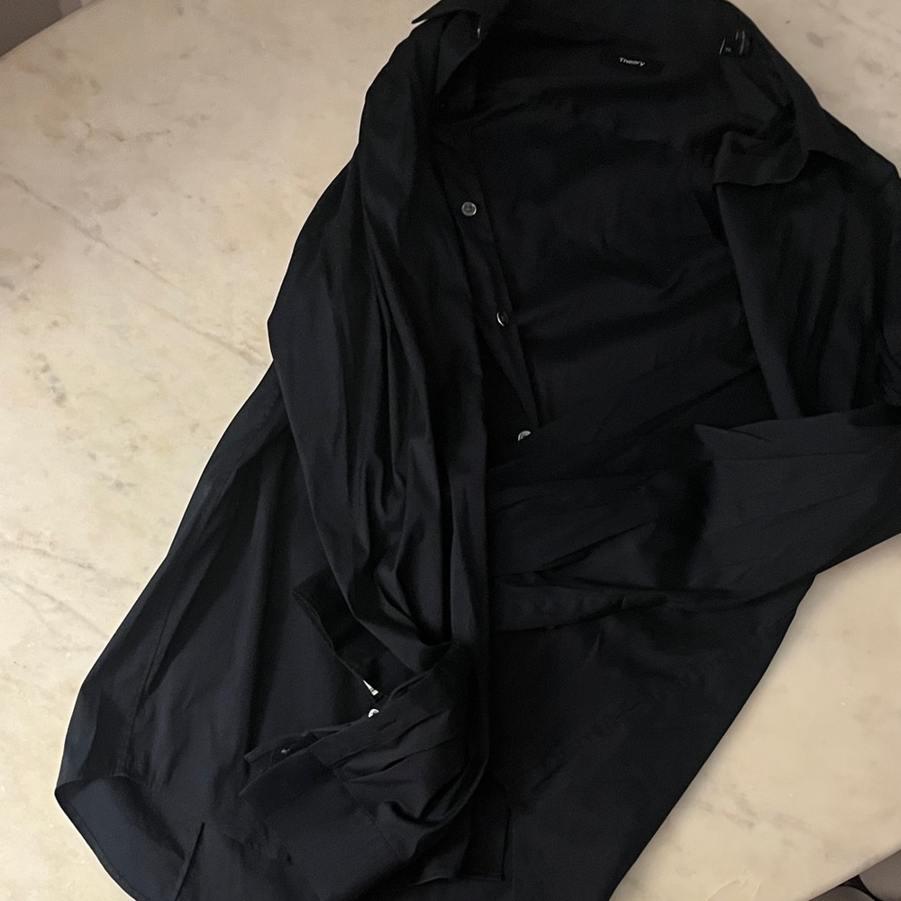 Theory Men's Black Shirt Jacket